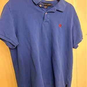 U.S. Polo Assn. Men's Polo Shirt in Blue with Red Logo